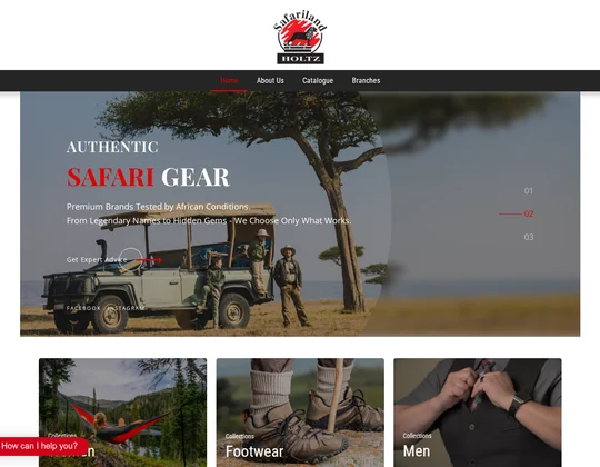 Safariland Online website screenshot